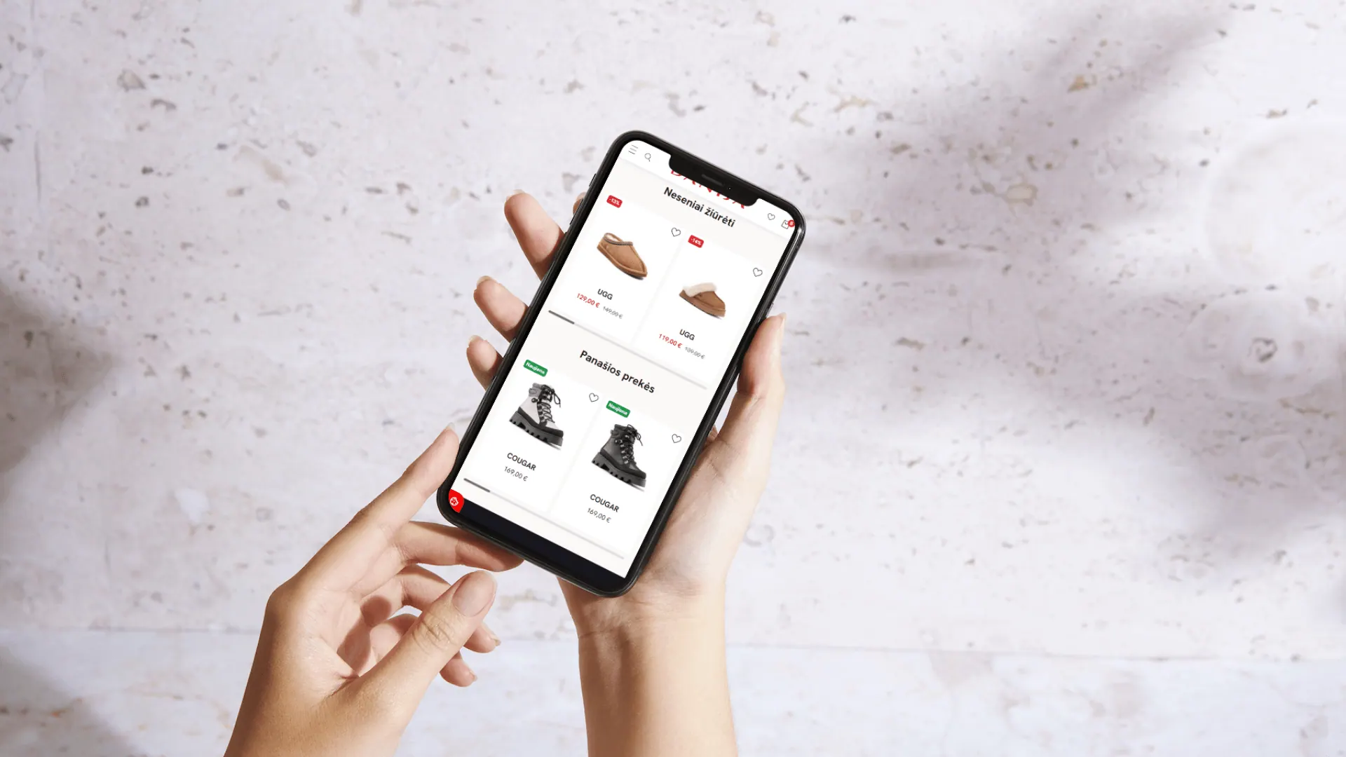 Danija.lt mobilioji versija telefone